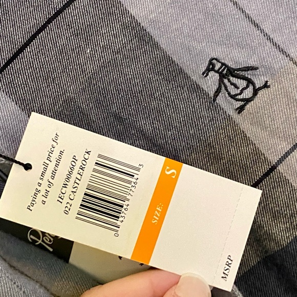🎉HP🎉 NWT Original Penguin flannel shirt - Picture 3 of 5